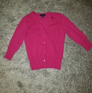 Ladies 3rd Quarter Sleeve Button up Cardigan Blouse Sweater